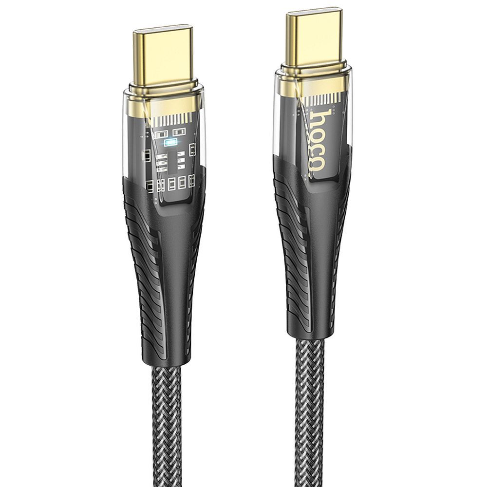 Datový a nabíjecí kabel USB-C - USB-C HOCO U121, 60W, 1.2m, černý