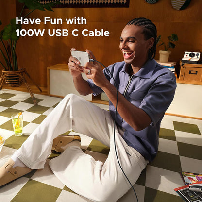 Kabel pro data a nabíjení USB-C - USB-C UGREEN L509, 100W, 1m, šedý