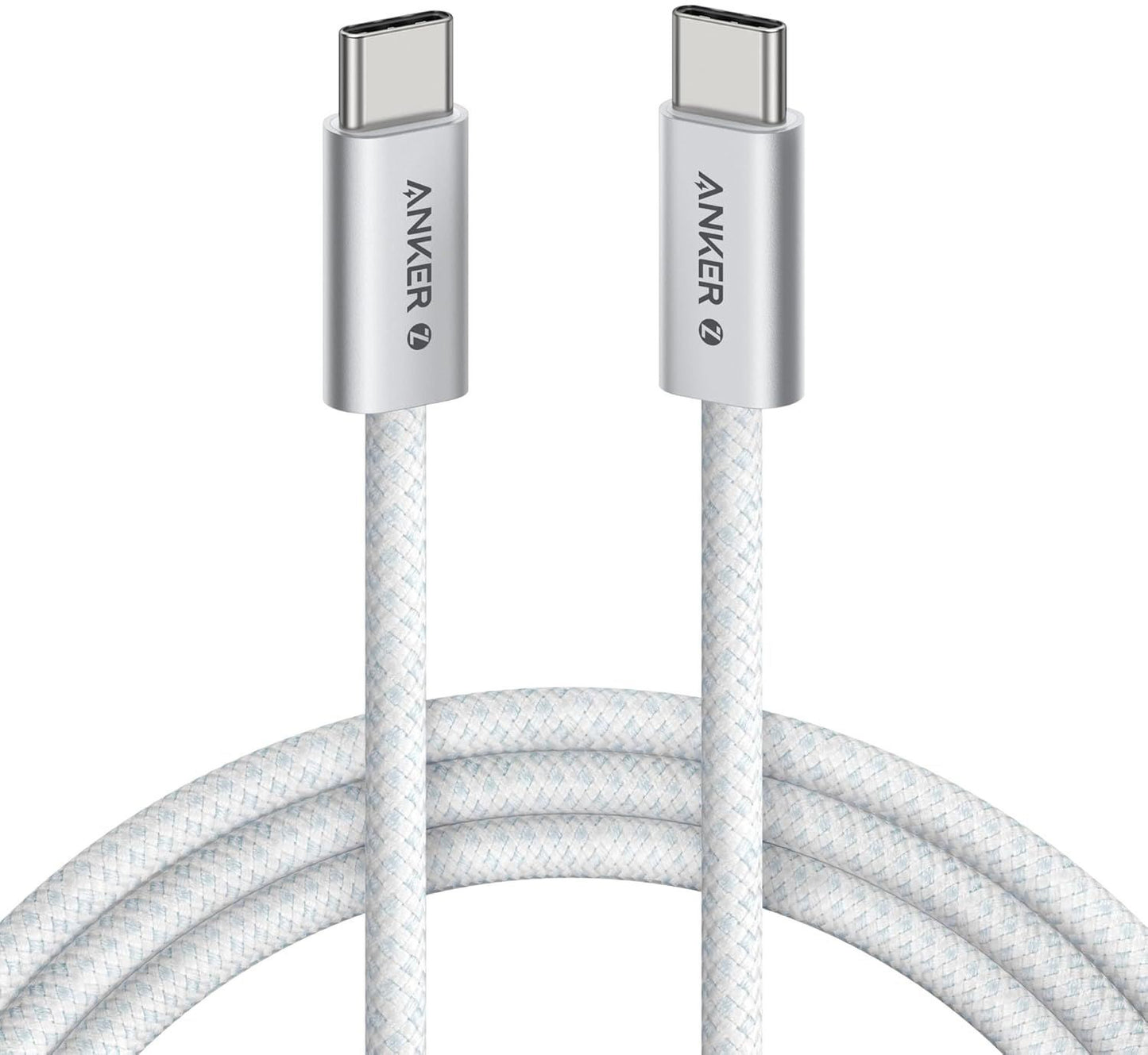 Datový a nabíjecí kabel USB-C - USB-C Anker Zolo, 240W, 1m, Bílý A8060H21