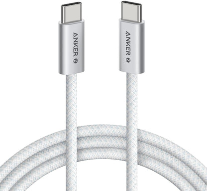 Datový a nabíjecí kabel USB-C - USB-C Anker Zolo, 240W, 1m, Bílý A8060H21
