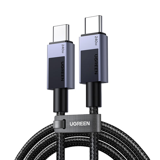Datový a nabíjecí kabel USB-C - USB-C UGREEN L513, 240W, 2m, Černý