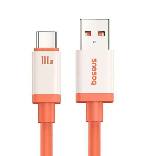 Datový a nabíjecí kabel USB-A - USB-C Baseus Zero Degree Series, 100W, 2m, Červený