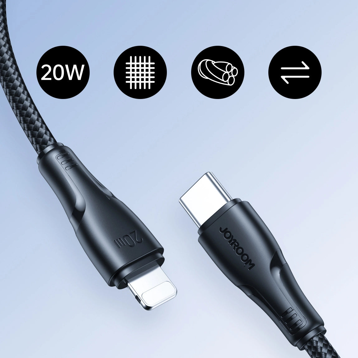 Datový a nabíjecí kabel USB-C - Lightning Joyroom S-A11, 20W, 1.2m, černý