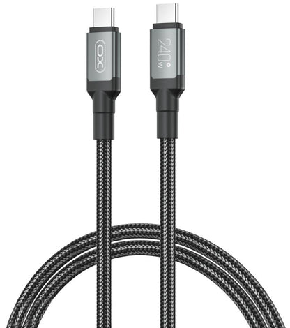 USB-C Data and Charging Cable - USB-C XO Design NB-Q264A, 240W, 1m, Black