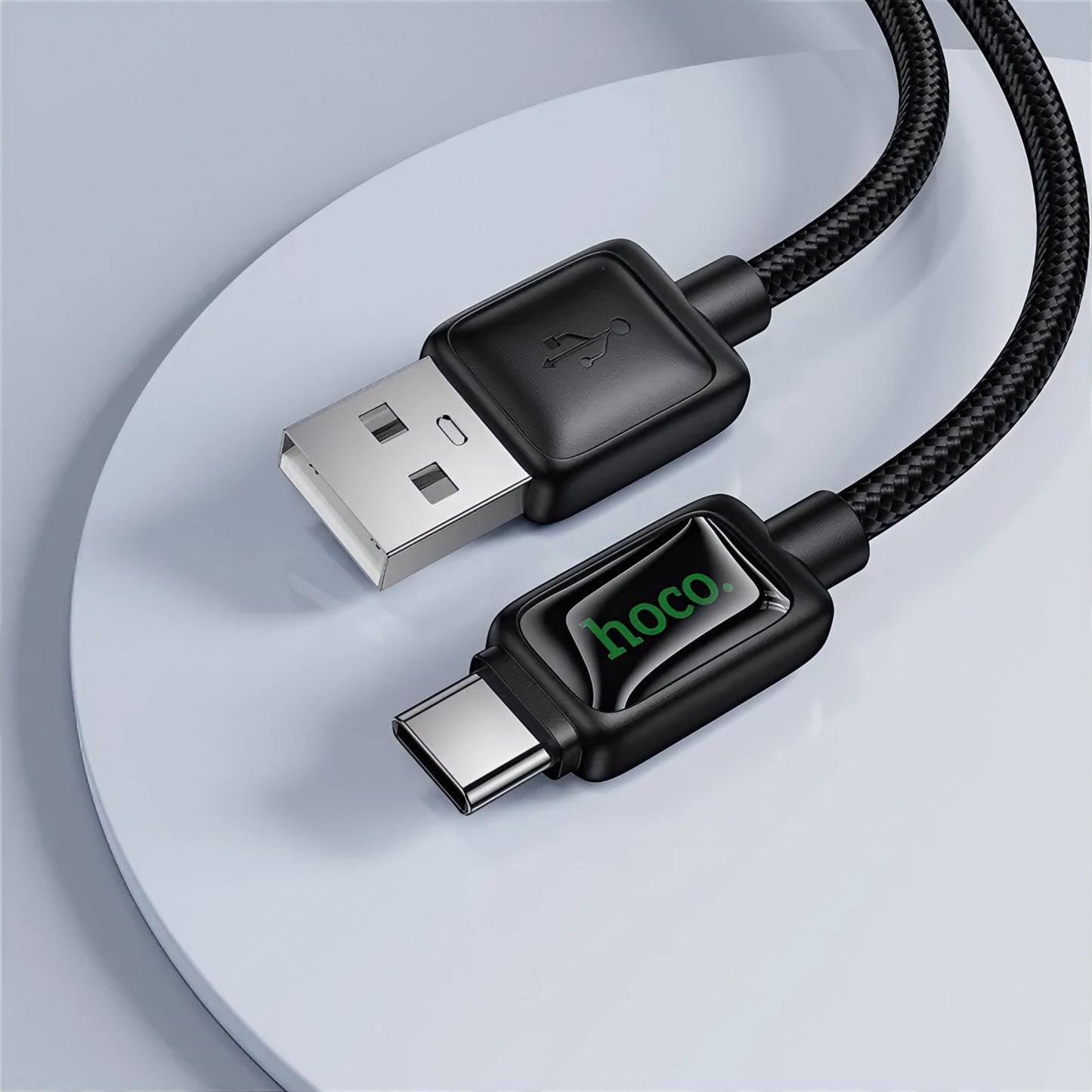 Datový a nabíjecí kabel USB-A - USB-C HOCO U146, 36W, 1.2m, černý