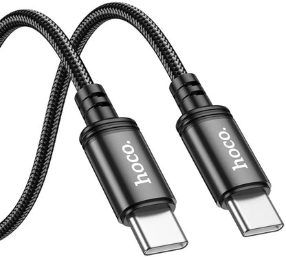 Datový a nabíjecí kabel USB-C - USB-C HOCO X91, 60W, 3m, černý