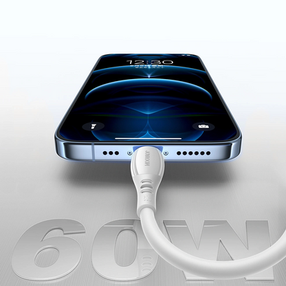 Datový a nabíjecí kabel USB-C - USB-C Joyroom S-A59 Vibrant, 60W, 1.2m, Bílý