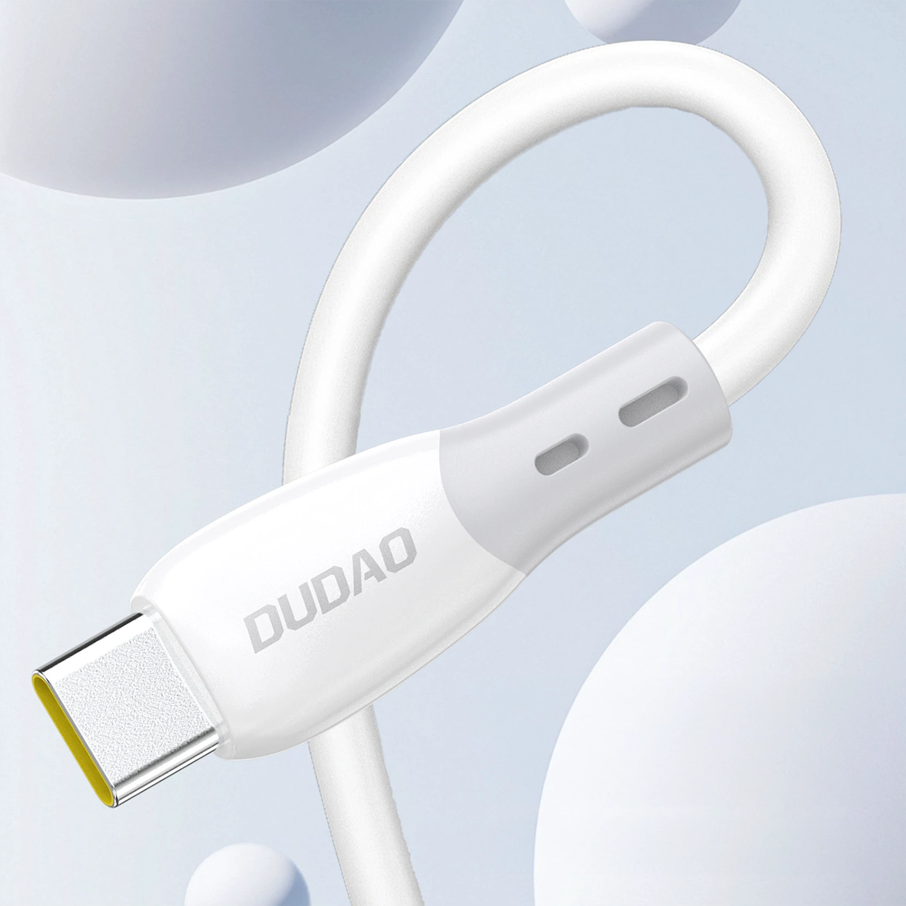 USB-C Data and Charging Cable - USB-C Dudao L25SC, 60W, 2m, White