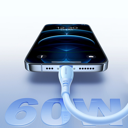 Datový a nabíjecí kabel USB-C - USB-C Joyroom S-A59 Vibrant, 60W, 1.2m, Modrý