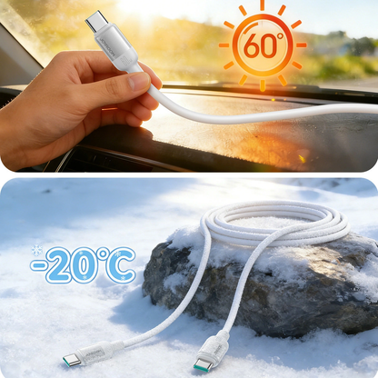Datový a nabíjecí kabel USB-C - USB-C Joyroom S-A62 Lively, 60W, 1,2 m, bílý