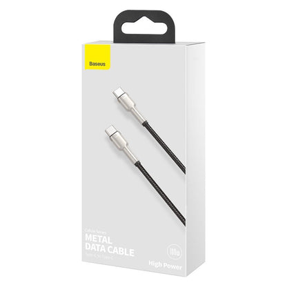 Datový a nabíjecí kabel USB-C - USB-C Baseus Cafule, 100W, 2m, Černý CATJK-D01