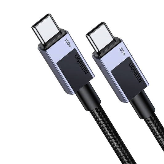 Datový a nabíjecí kabel USB-C - USB-C UGREEN L512, 100W, 0.5m, šedý