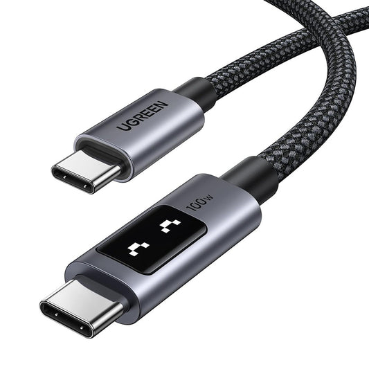 Kabel pro data a nabíjení USB-C - USB-C UGREEN L509, 100W, 2m, šedý