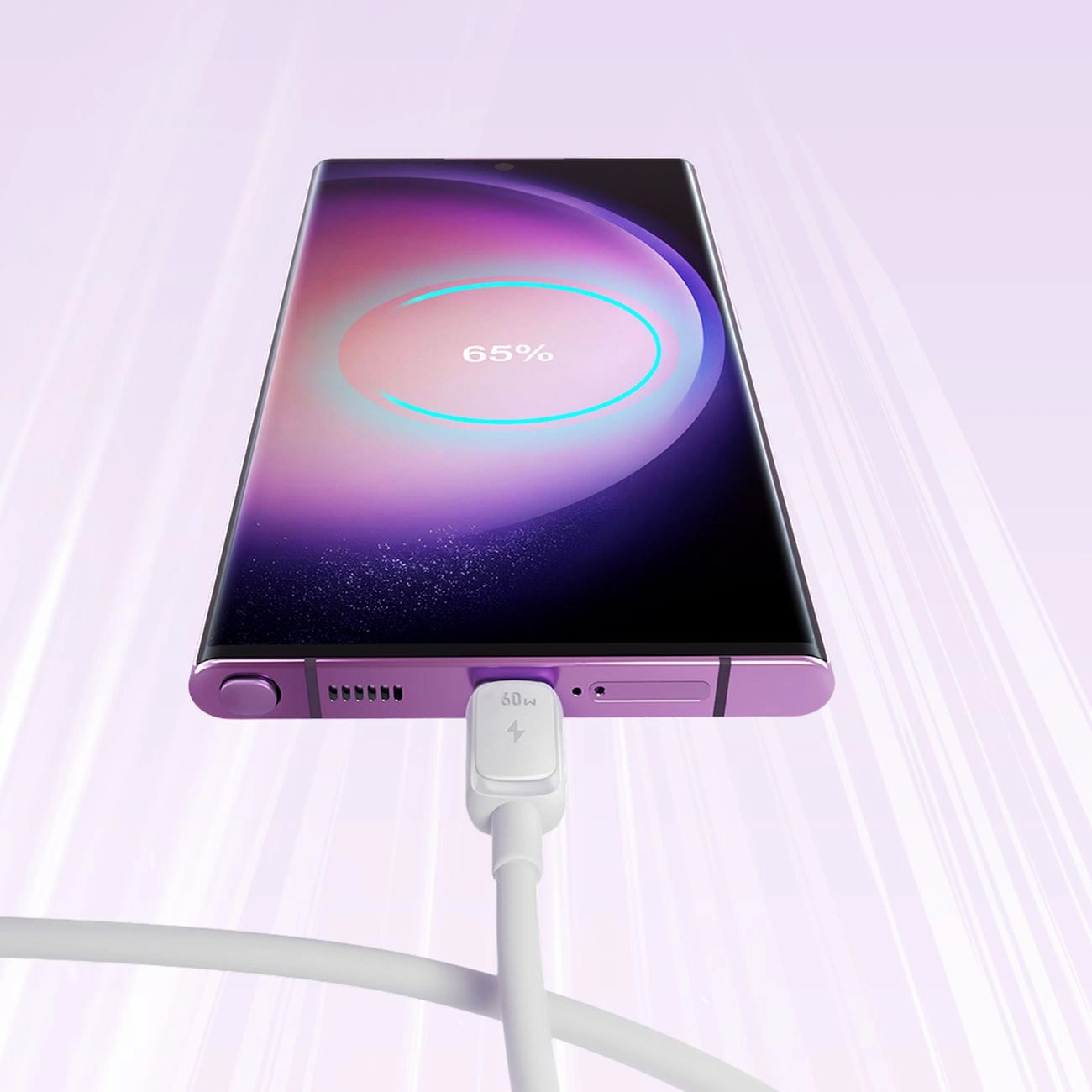 Datový a nabíjecí kabel USB-C - USB-C Joyroom S-A14, 60W, 1.2m, Bílý