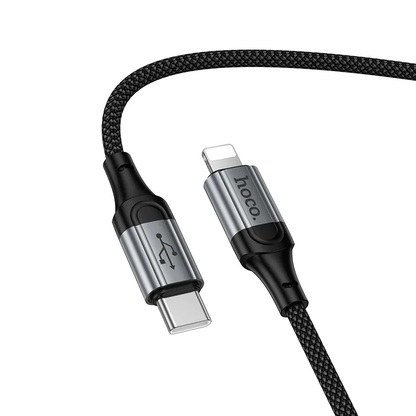 Datový a nabíjecí kabel USB-C - Lightning HOCO X121, 27W, 1.5m, černý
