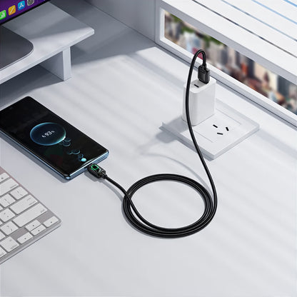 Datový a nabíjecí kabel USB-A - USB-C HOCO U146, 36W, 1.2m, černý