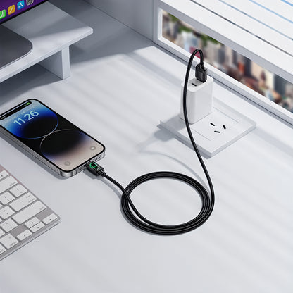 Datový a nabíjecí kabel USB-A - Lightning HOCO U146, 12W, 1.2m, černý