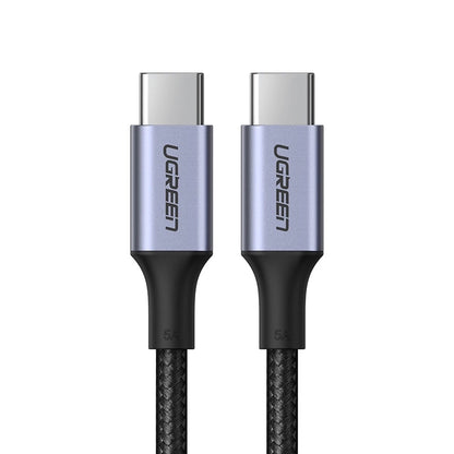 Datový a nabíjecí kabel USB-C - USB-C UGREEN US316, 100W, 0.5m, šedý