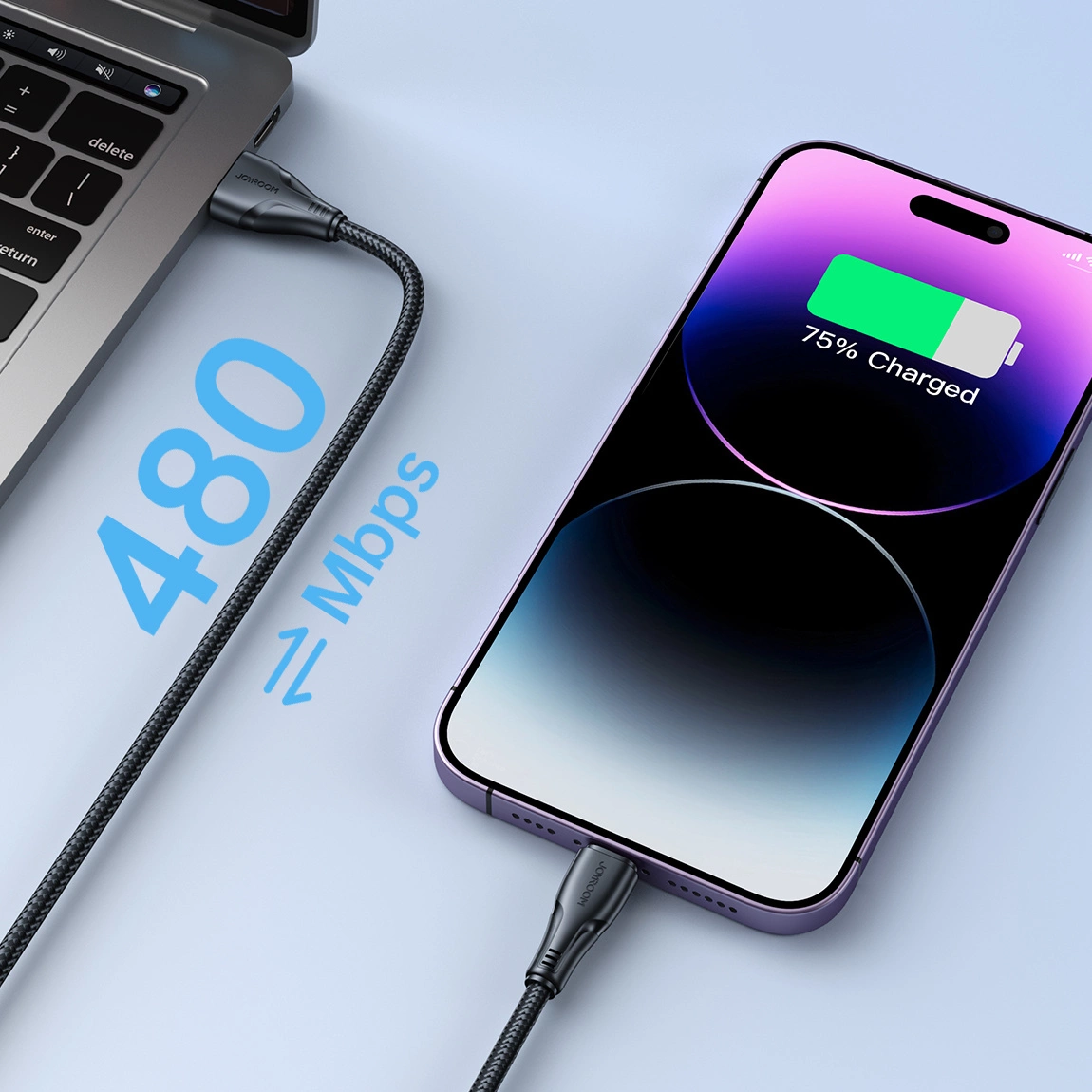 Datový a nabíjecí kabel USB-A - Lightning Joyroom S-A11, 18W, 1.2m, černý