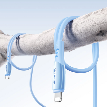 Datový a nabíjecí kabel USB-C - Lightning Joyroom S-A59 Vibrant, 30W, 1.2m, Modrý