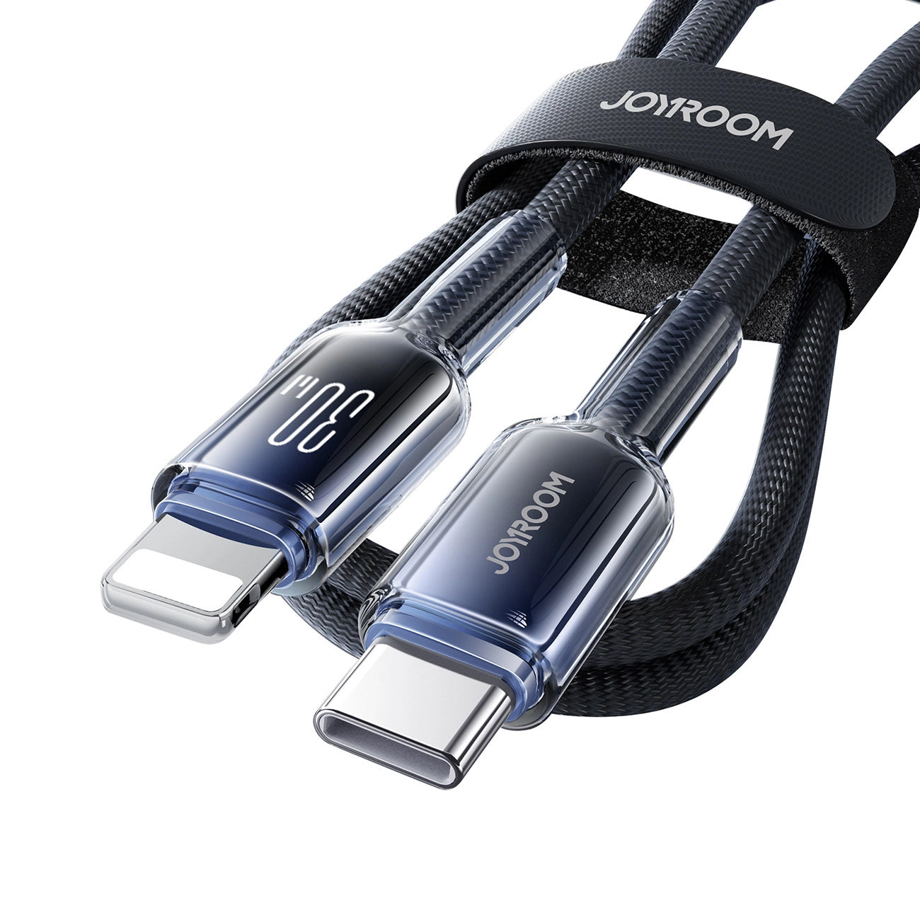 Datový a nabíjecí kabel USB-C - Lightning Joyroom S-A42, 30W, 1,2m, černý
