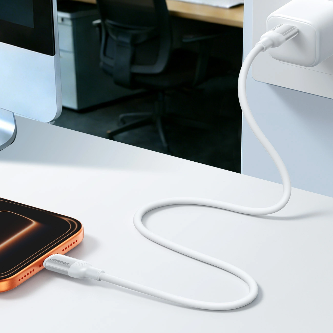 Datový a nabíjecí kabel USB-C - USB-C Joyroom S-A62 Lively, 60W, 1,2 m, bílý