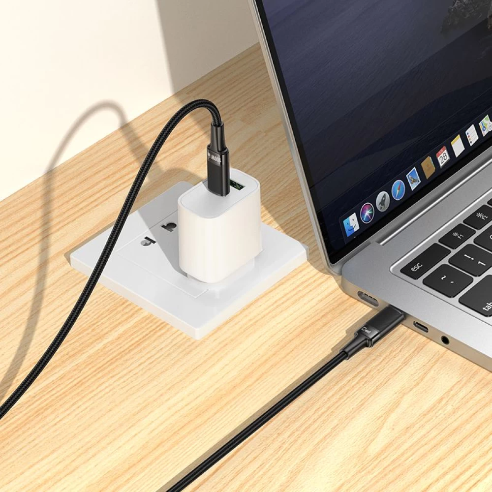Datový a nabíjecí kabel USB-C - USB-C HOCO U153 Extreme, 100W, 1,2m, černý