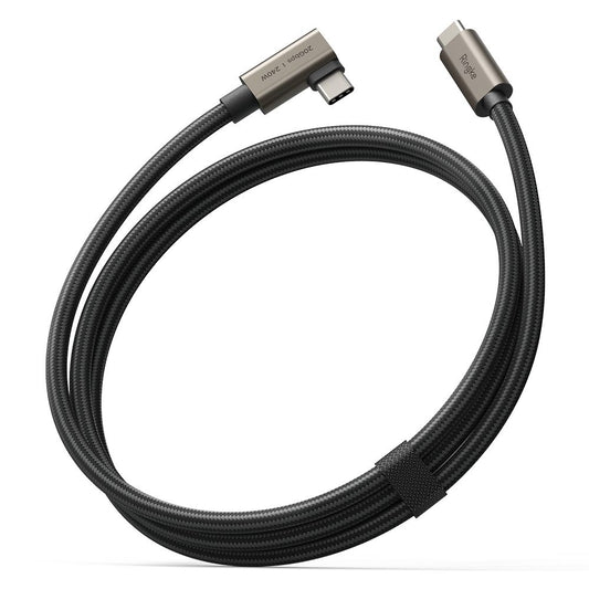 Datový a nabíjecí kabel USB-C - USB-C Ringke 2X2 Angled, 240W, 1m, Černý