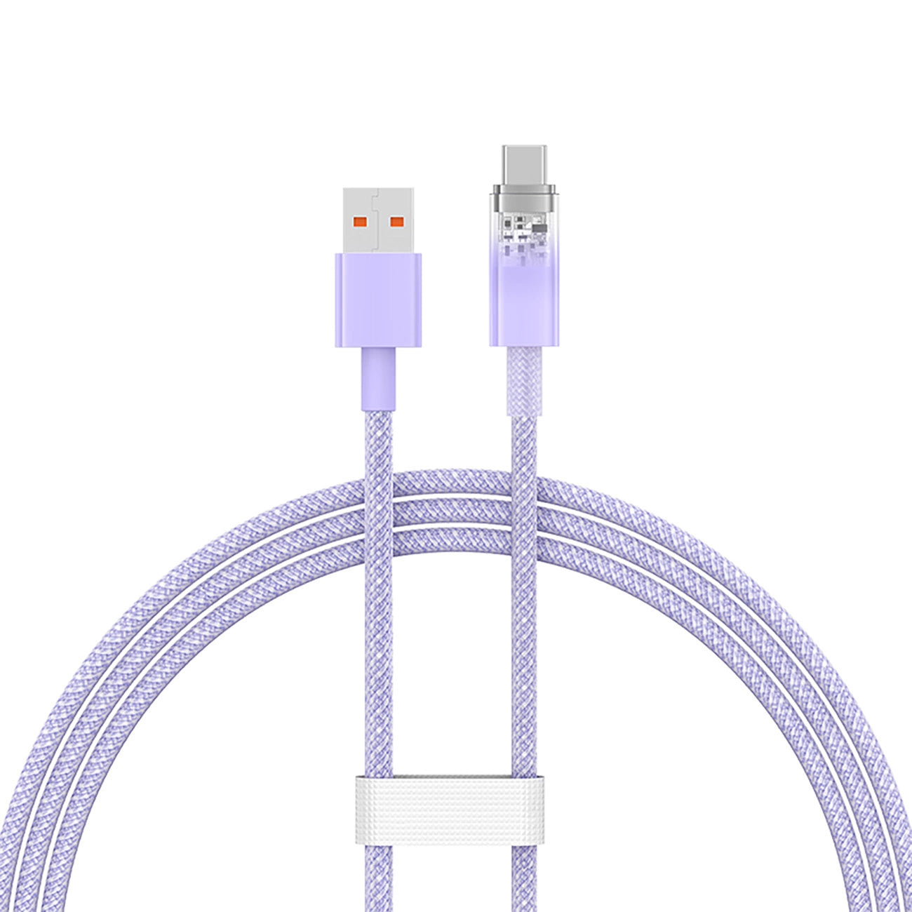 Datový a nabíjecí kabel USB-A - USB-C Baseus Explorer, 100W, 1m, Fialový CATS010405