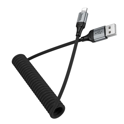 Datový a nabíjecí kabel USB-A - Lightning HOCO X121, 27W, 1.5m, černý