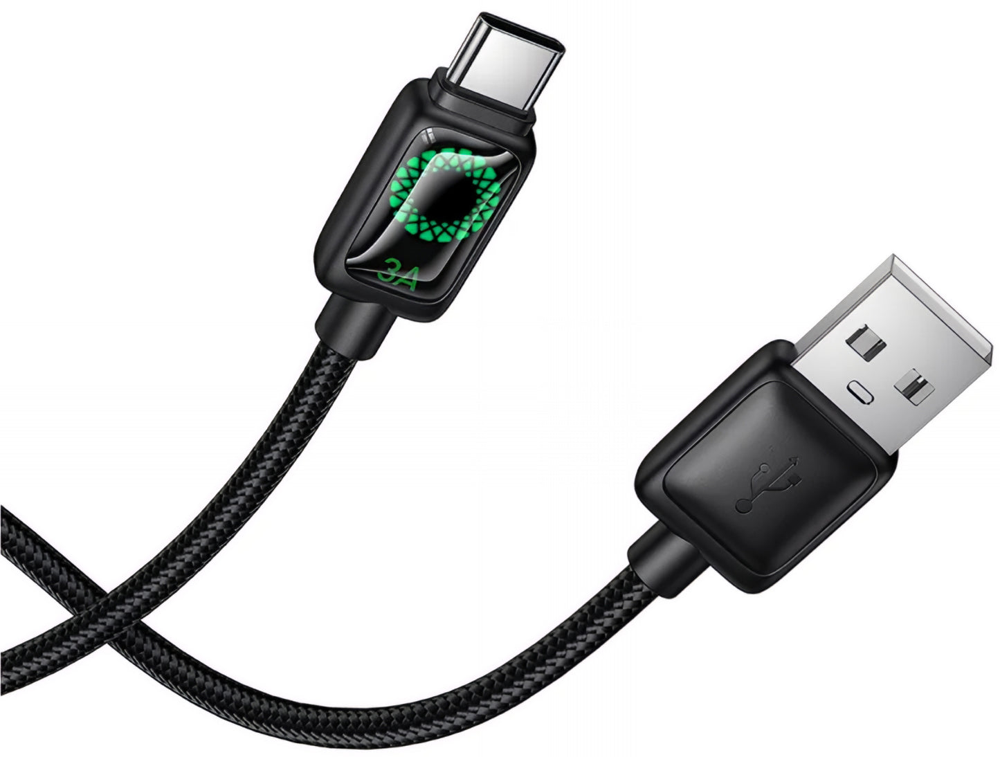 Datový a nabíjecí kabel USB-A - USB-C HOCO U146, 36W, 1.2m, černý