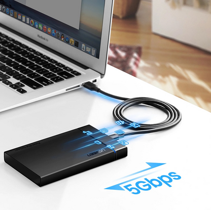 Datový a nabíjecí kabel USB-A - USB-C UGREEN US184, 18W, 0.5m, černý