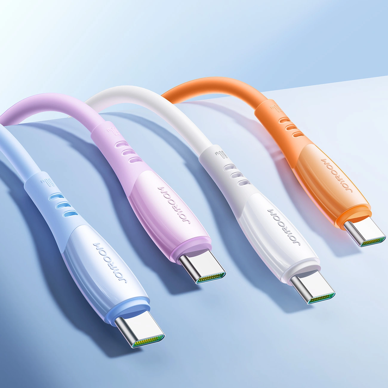 Datový a nabíjecí kabel USB-C - USB-C Joyroom S-A59 Vibrant, 60W, 1.2m, Modrý