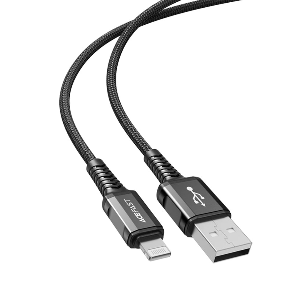 Datový a nabíjecí kabel USB-A - Lightning Acefast C1-02, 18W, 1.2m, černý