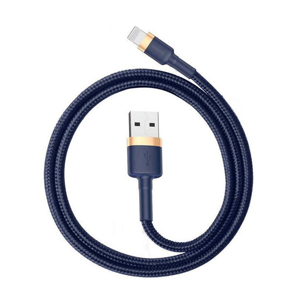 Datový a nabíjecí kabel USB-A - Lightning Baseus Cafule, 18W, 1m, Modro Zlatý CALKLF-BV3