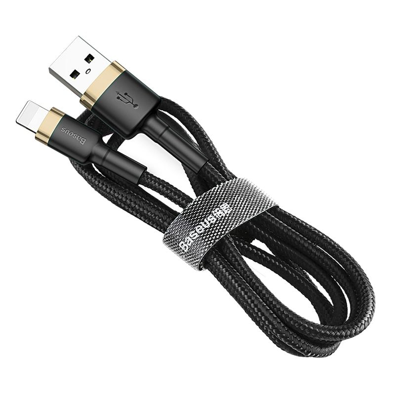 Datový a nabíjecí kabel USB-A - Lightning Baseus Cafule, 18W, 2m, Zlatý CALKLF-CV1