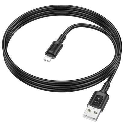 Kabel pro data a nabíjení USB-A - Lightning Borofone BX111 Feliz, 18W, 1m, černý