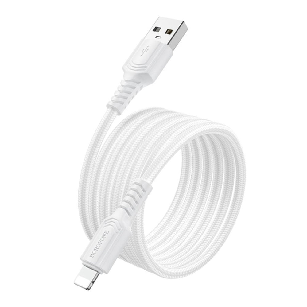 Datový a nabíjecí kabel USB-A - Lightning Borofone BX116 Certain, 18W, 1m, černý