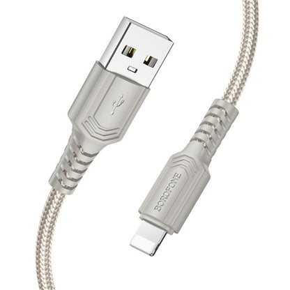 Datový a nabíjecí kabel USB-A - Lightning Borofone BX116 Certain, 18W, 1m, černý