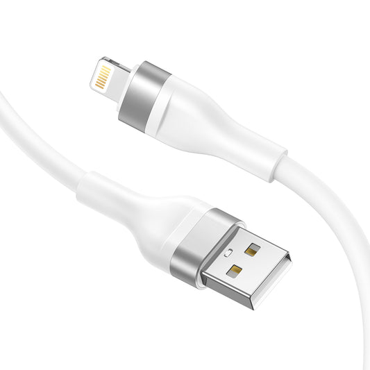 Datový a nabíjecí kabel USB-A - Lightning Lito LD02L, 18W, 1.2m, Bílý