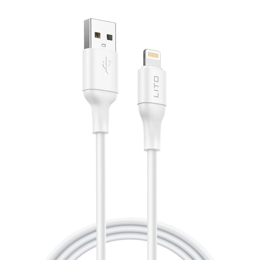 Datový a nabíjecí kabel USB-A - Lightning Lito LD06L, 18W, 1m, Bílý