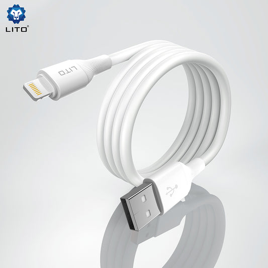 Datový a nabíjecí kabel USB-A - Lightning Lito LD06L, 18W, 1m, černý