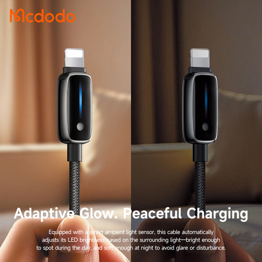 Datový a nabíjecí kabel USB-A - Lightning McDodo CA-0010, 18W, 1.2m, Černý