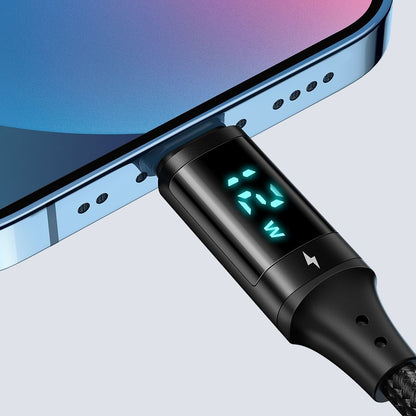 Datový a nabíjecí kabel USB-A - Lightning McDodo CA-1060 Display, 12W, 1.2m, Černý
