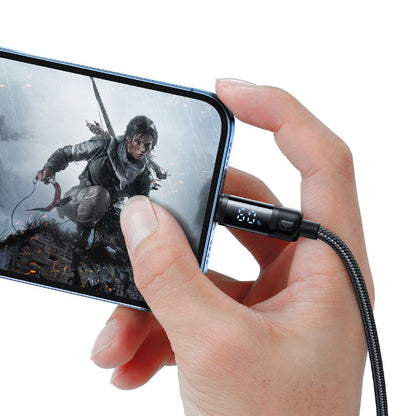 Datový a nabíjecí kabel USB-A - Lightning McDodo CA-5000 Bat Display, 18W, 1.2m, Černý