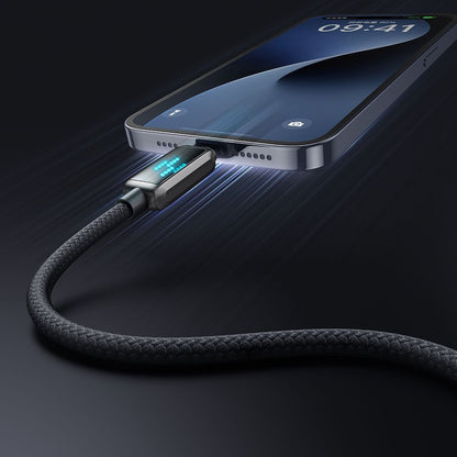 Datový a nabíjecí kabel USB-A - Lightning McDodo CA-5250 Display, 18W, 1.2m, černý