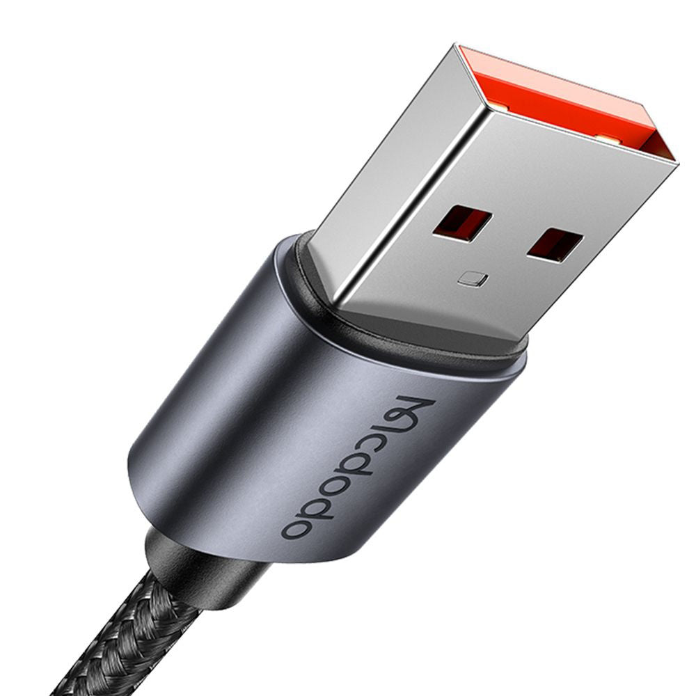Datový a nabíjecí kabel USB-A - Lightning McDodo CA-6490 Display, 18W, 1.2m, černý