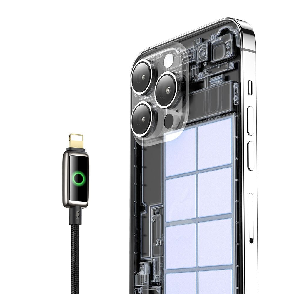 Datový a nabíjecí kabel USB-A - Lightning McDodo CA-6590 Auto Power Off, 18W, 1.2m, Černý