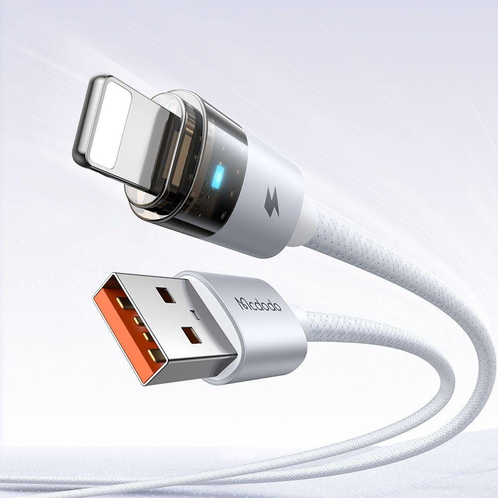 Datový a nabíjecí kabel USB-A - Lightning McDodo CA-6912, 18W, 1.2m, Bílý