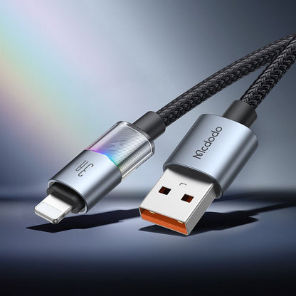Datový a nabíjecí kabel USB-A - Lightning McDodo CA-8170 Colorful, 18W, 1.2m, Černý